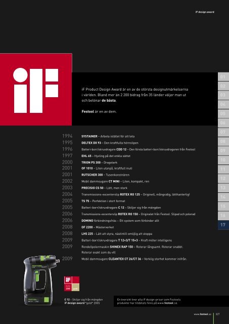 Certifierad kvalitetsklass - Festool