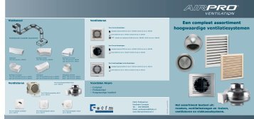 Een compleet assortiment hoogwaardige ventilatiesystemen - Fetim