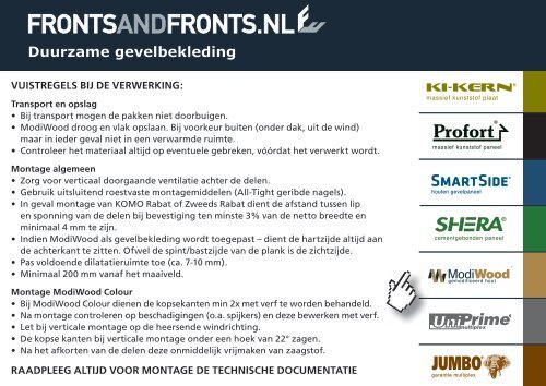 Duurzame gevelbekleding - Fetim