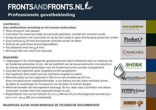 Professionele gevelbekleding - FrontsAndFronts.nl