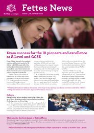 Fettes News: Issue 1 October 2008 [411709kb] - Fettes College