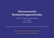 Astronomische Beobachtungsmethoden