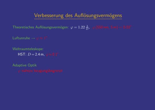 Astronomische Beobachtungsmethoden