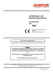 Aufstellungs- und Bedienungsanleitung - Feuerdepot.de