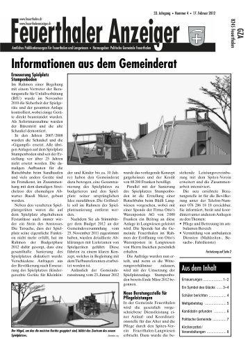 PDF-Datei - Feuerthaler Anzeiger