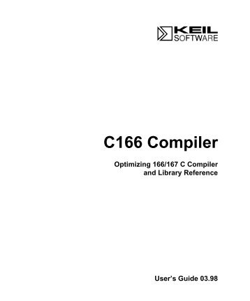 C166 Compiler - D.C.A.E.