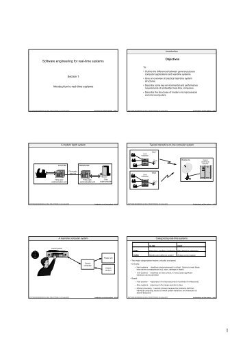 Software engineering for real-time systems