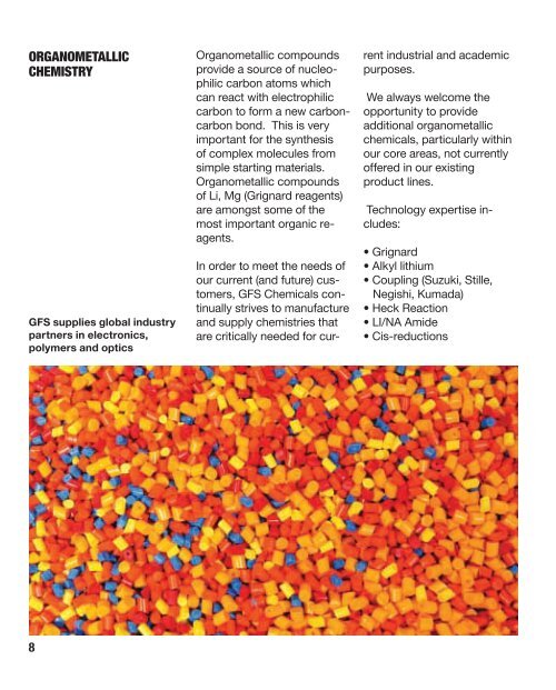 GFS Organics Modern Acetylene Chemistry for ... - ThomasNet