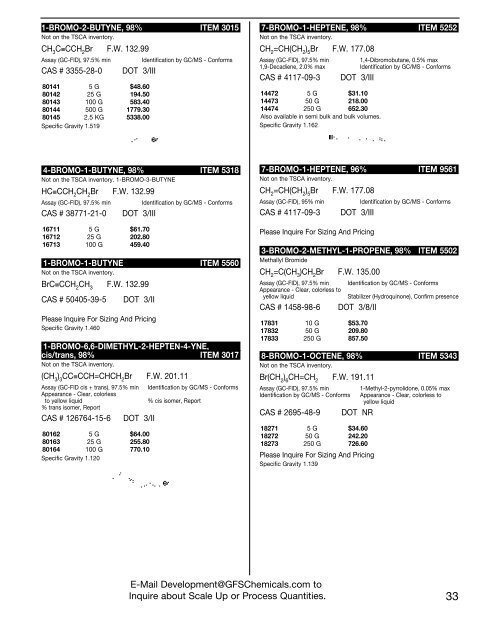 GFS Organics Modern Acetylene Chemistry for ... - ThomasNet