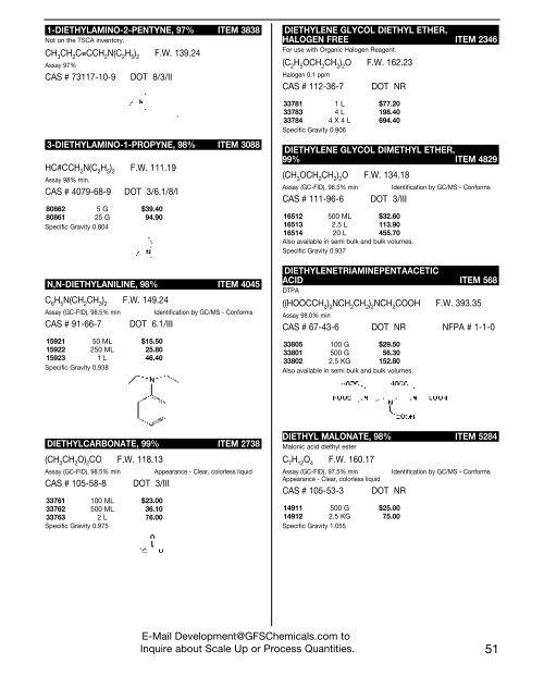 GFS Organics Modern Acetylene Chemistry for ... - ThomasNet