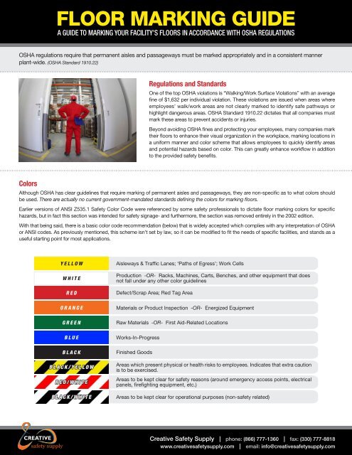 Floor Marking Guide Thomasnet