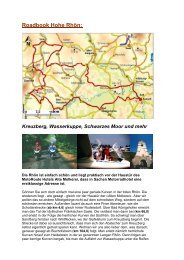 Roadbook Hohe Rhön: Kreuzberg, Wasserkuppe, Schwarzes Moor ...