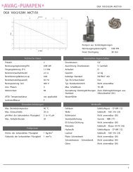 Tauchpumpe aus Edelstahl DGX 100/2 - AVAG-Pumpen