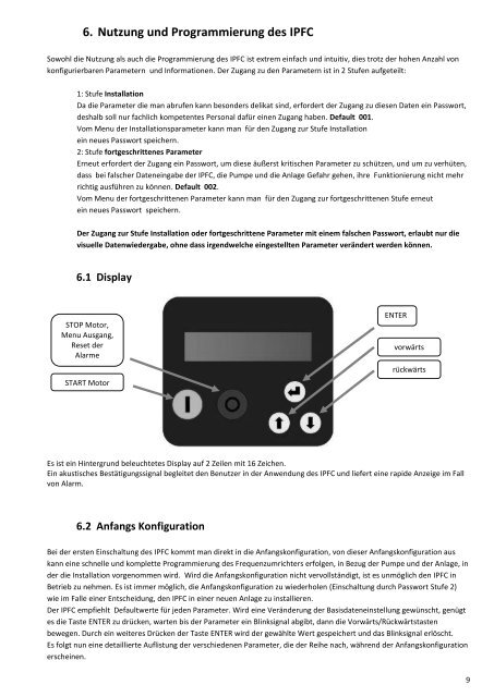 Frequenzumrichter IPFC 309 - AVAG-Pumpen