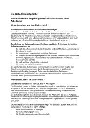 Text zu Flyer - Bevölkerungsschutz - CH