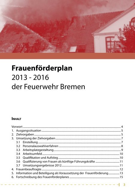 Frauenförderplan gem. LGG - Feuerwehr Bremen