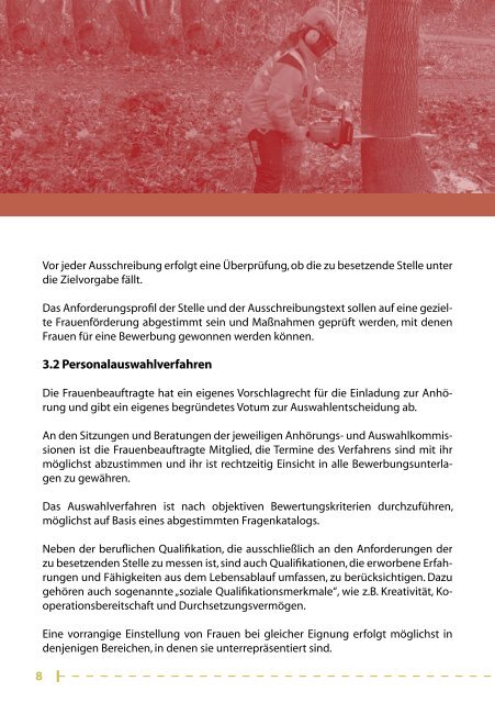 Frauenförderplan gem. LGG - Feuerwehr Bremen