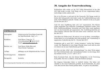 Ausgabe 38 - Freiwillige Feuerwehr der Stadt Buxtehude