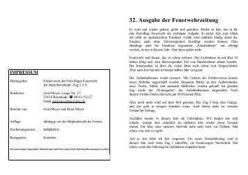 Ausgabe 32 - Freiwillige Feuerwehr der Stadt Buxtehude