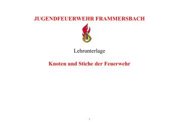 Knoten und Stiche - Freiwillige Feuerwehr Frammersbach