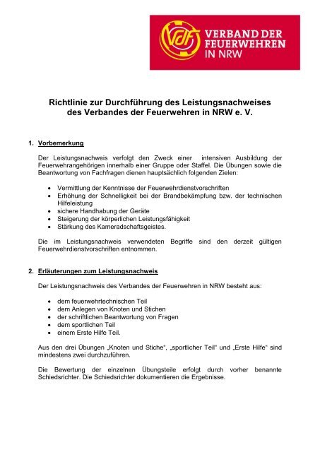 Sommerschule 09 - Verband der Feuerwehren in NRW e.V