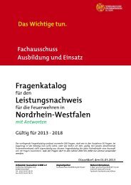 2013 Fragen und Antworten Leistungsnachweis FF