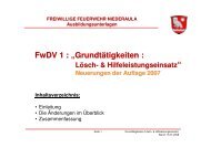 FwDV 1 : „Grundtätigkeiten : “ - Freiwillige Feuerwehr Niederaula