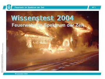 Wissenstest 2004 - Staatliche Feuerwehrschule Würzburg