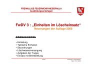 FwDV 3 : „Einheiten im Löscheinsatz“ - Freiwillige Feuerwehr ...