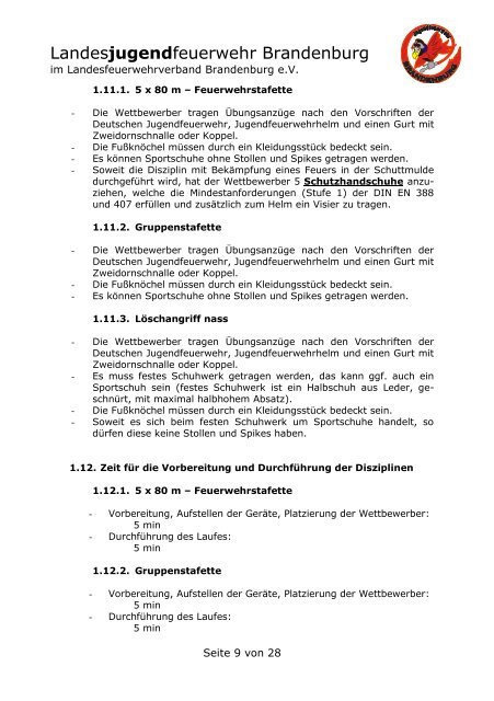 WettbeWerbsordnung - Landesjugendfeuerwehr Brandenburg