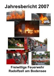 Jahresbericht 2007 - Freiwillige Feuerwehr Radolfzell