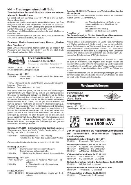 Mitteilungsblatt 44 - Sulz - Stadt Lahr