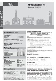 Mitteilungsblatt 41 / 2011 - Stadt Lahr