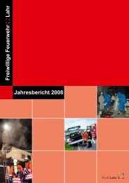 Jahresbericht 2008 - Feuerwehr Lahr