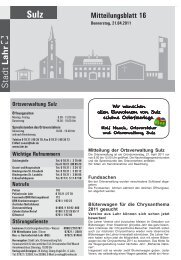 Mitteilungsblatt 16 / 2011 - Stadt Lahr