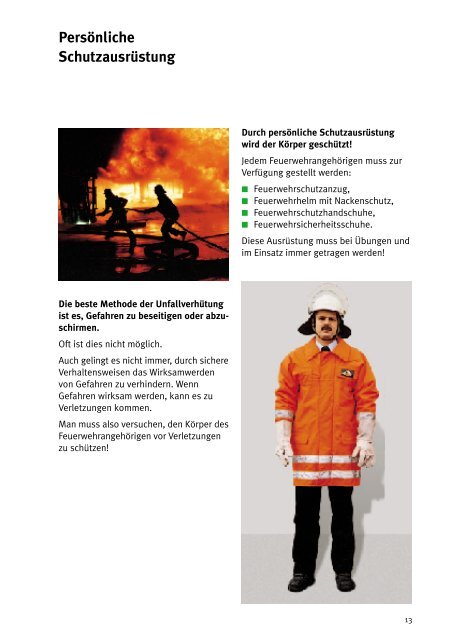 GUV 50.0.10 - Sicherer Feuerwehrdienst - Freiwillige Feuerwehr ...