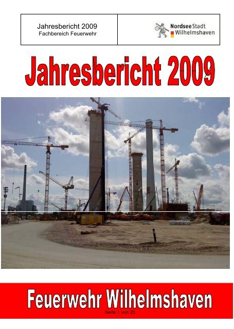 Jahresbericht 2009 - Kreisfeuerwehrverband Wilhelmshaven