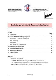 Gestaltungsrichtlinie für Feuerwehr-Laufkarten