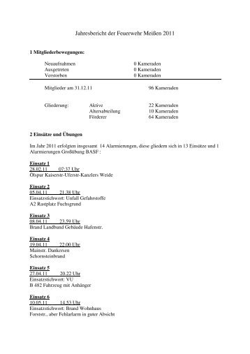 2011-Jahresbericht LG Meißen - Feuerwehr Minden