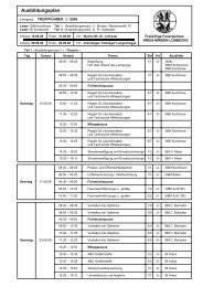 Ausbildungsplan - Feuerwehr Minden