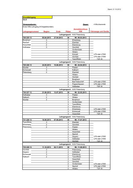 Lehrgangsplan 2013 Landkreis Fulda inkl ...