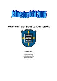 1. Inhaltsverzeichnis - Freiwillige Feuerwehr der Stadt Langenselbold