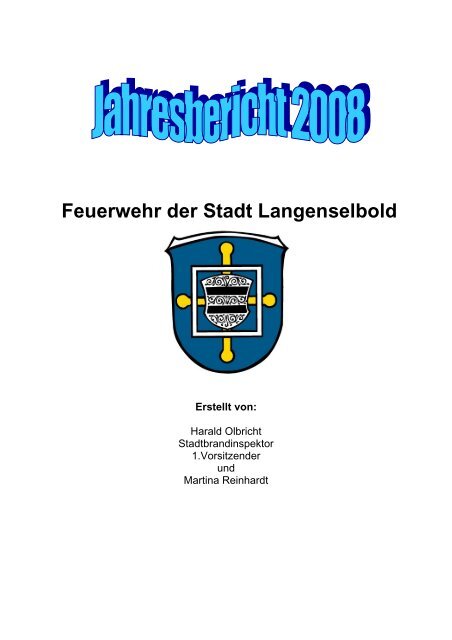 1. Inhaltsverzeichnis - Freiwillige Feuerwehr der Stadt Langenselbold