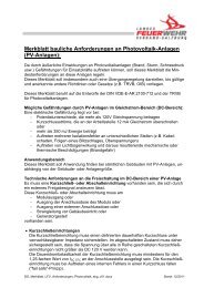 Merkblatt bauliche Anforderungen an Photovoltaik-Anlagen (PV ...