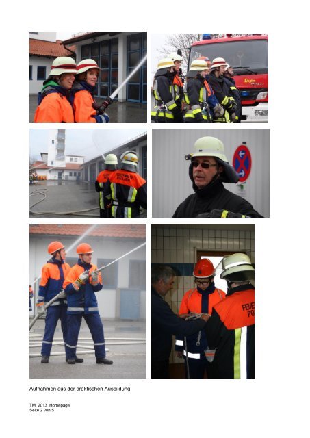 Lehrgang Truppmann - Teil 1 2013 - Freiwillige Feuerwehr Weilheim