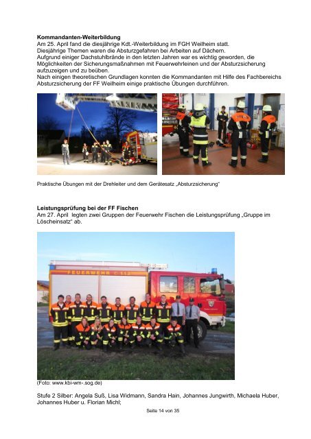 2012 - Freiwillige Feuerwehr Weilheim