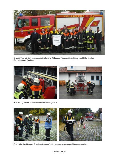 Jahresbericht 2010 - Bezirk Nord - Freiwillige Feuerwehr Weilheim