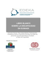 LIBRO BLANCO SOBRE LA DISCAPACIDAD EN EUSKADI - Fevas