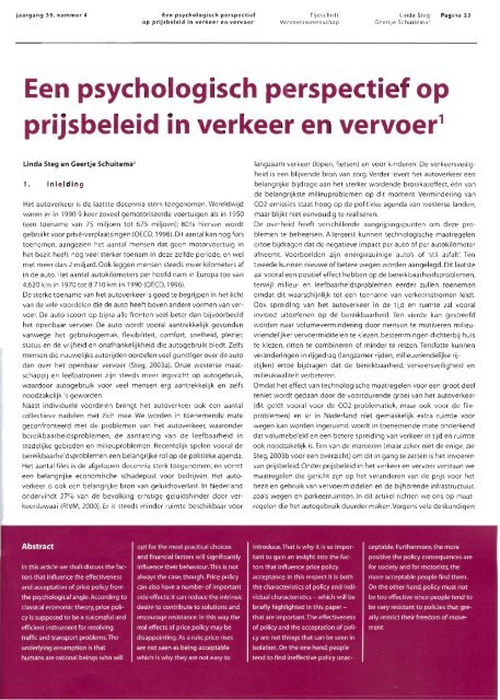 Tijdschrift Vervoerswetenschap 39 - Feweb