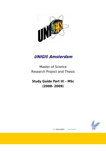 UNIGIS Amsterdam - Feweb - Vrije Universiteit Amsterdam